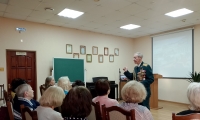 В отделении дневного пребывания ОБУСО «ЦСО «Участие» города Курска» для получателей социальных услуг прошло мероприятие, посвященное дню освобождения Курска от немецко-фашистских захватчиков