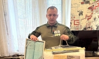 В преддверии Дня Победы сотрудники ОБУСО «ЦСО «Участие» поздравили участников специальной военной операции, находящихся на обслуживании
