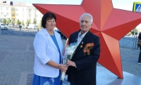 Коллектив ОБУСО «ЦСО «Участие» города Курска» сердечно поздравляет с 87-летием получателя социальных услуг центра, ветерана Великой Отечественной войны и Почётного ветерана труда - Станислава Владимировича Капиноса
